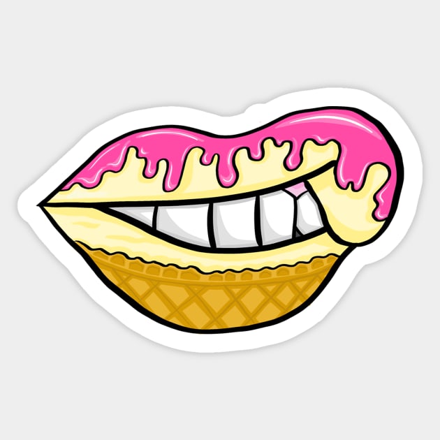 Sundae Smooch Sticker by MeganStaples